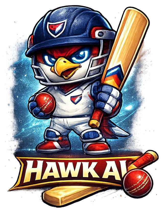Hawk AI cricket hawk mascot